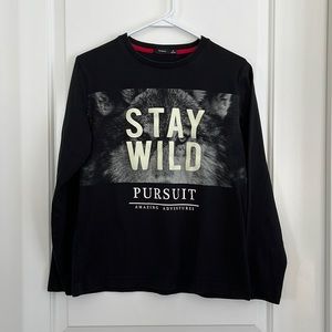 Bossini glow in the dark graphic long sleeve t-shirt size med